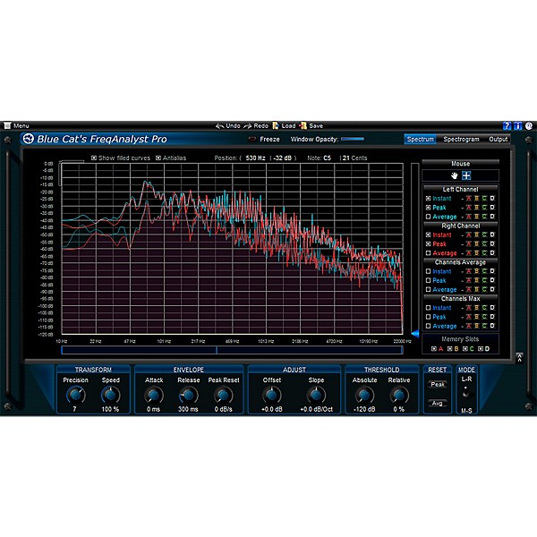 Blue Cat Audio FreqAnalyst Pro Spectrum Analysis Tool Software Download