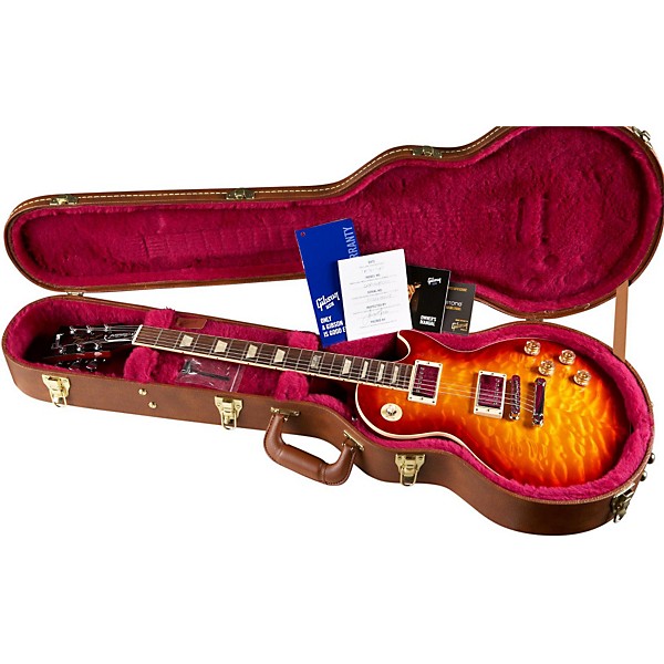 Gibson 2014 Les Paul Standard Premium Quilt Electric Guitar Heritage Cherry Sunburst