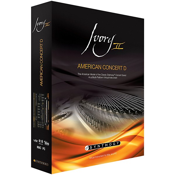 Synthogy Ivory II American Concert D Piano Virtual Instrument