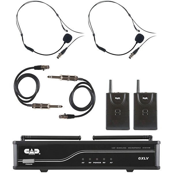 CAD GXLVBB Dual Channel VHF Wireless System Freq. H