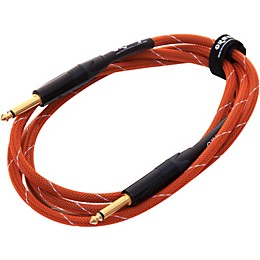 Orange Amplifiers 1/4 Inch Speaker Cable Orange with White Stripes 6 ft.