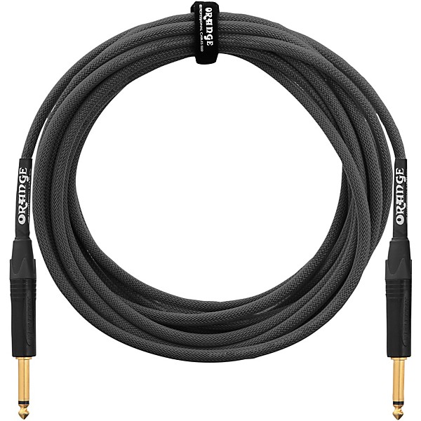 Orange Amplifiers 1/4 Inch Right Angle Instrument Cable Black 20 ft.
