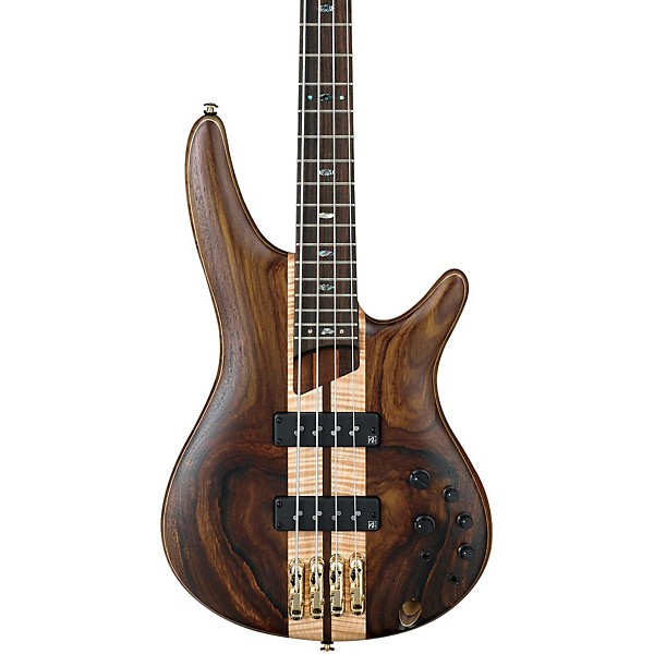 Open Box Ibanez SR1800E Premium 4-String Electric Bass Level 1 Flat Natural Rosewood fretboard