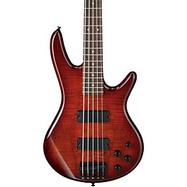 Ibanez GSR205SM 5-String Electric Bass Brow... Ibanez GSR205SM 5-String Electric Bass Charcoal Brown Burst Rosewood Fretboard