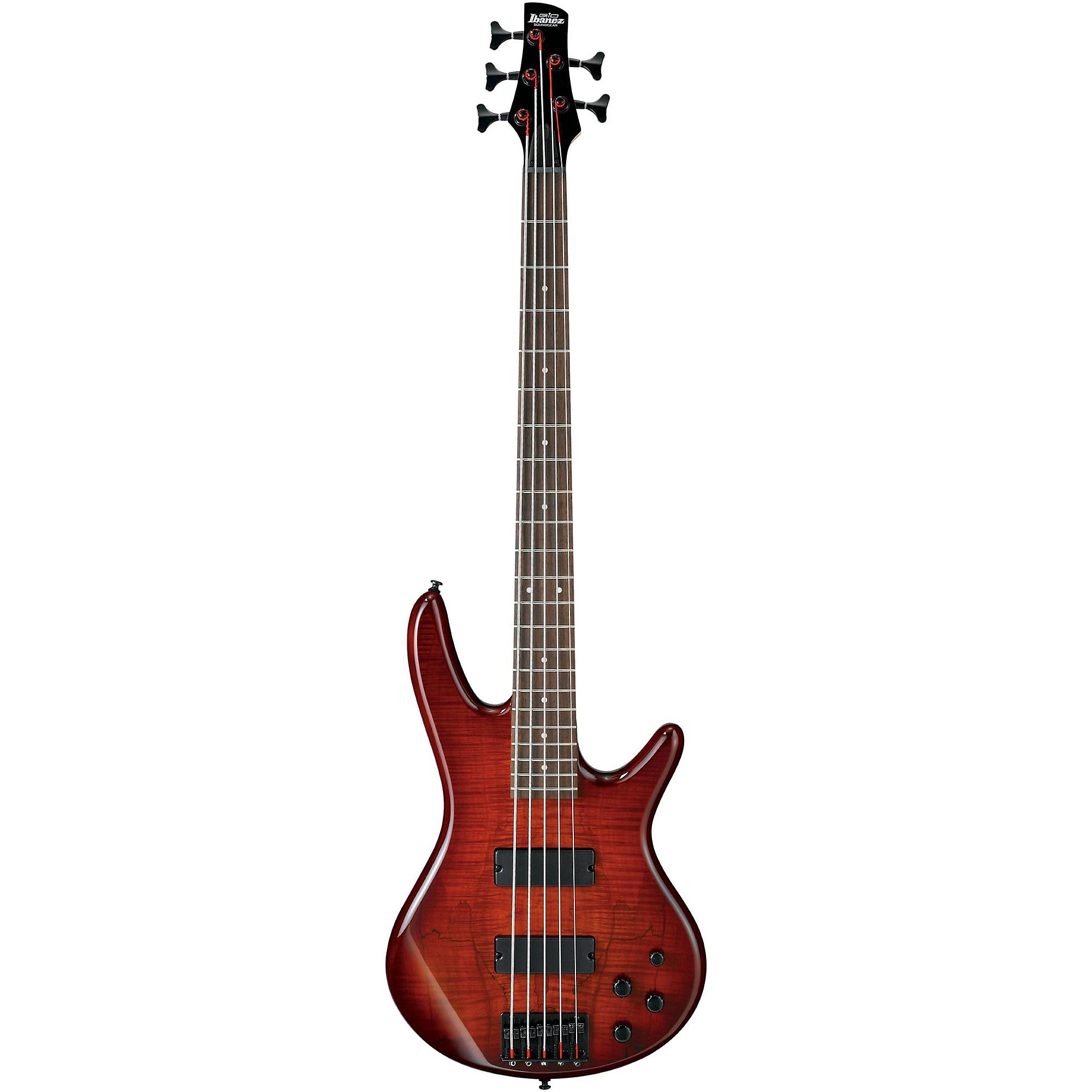 bass&giter Ibanez GSR205SM 5-String Electric Bass Charcoal Brown Burst