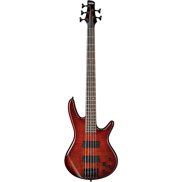 Open Box Ibanez GSR205SM 5-String Electric Bass Level 2 Charcoal Brown Burst, Rosewood Fretboard 197881140915