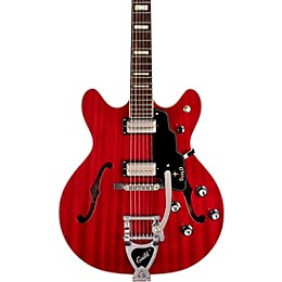 Guild Starfire V Semi-Hollow Electric Guitar With Guild Vibrato Tailpiece Cherry Red