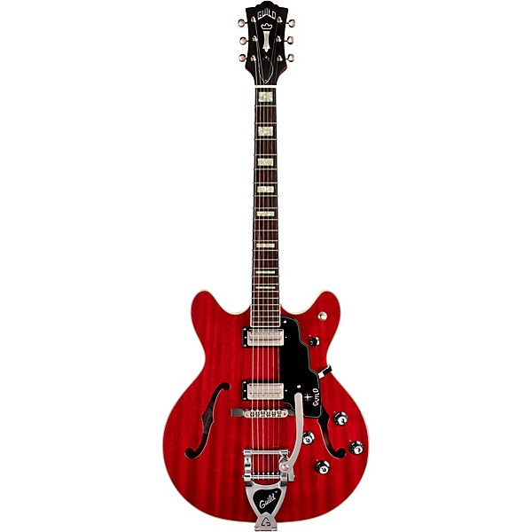 Open Box Guild Starfire V Hollowbody Archtop Electric Guitar with Guild Vibrato Tailpiece Level 2 Cherry Red 194744022647