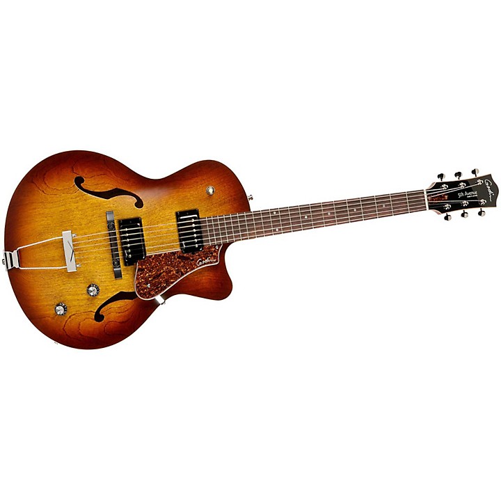 Godin 5th avenue KingpinⅡ cw Godin 5th Ave CW Kingpin II Cutaway Cognac Burst | Guitar Center