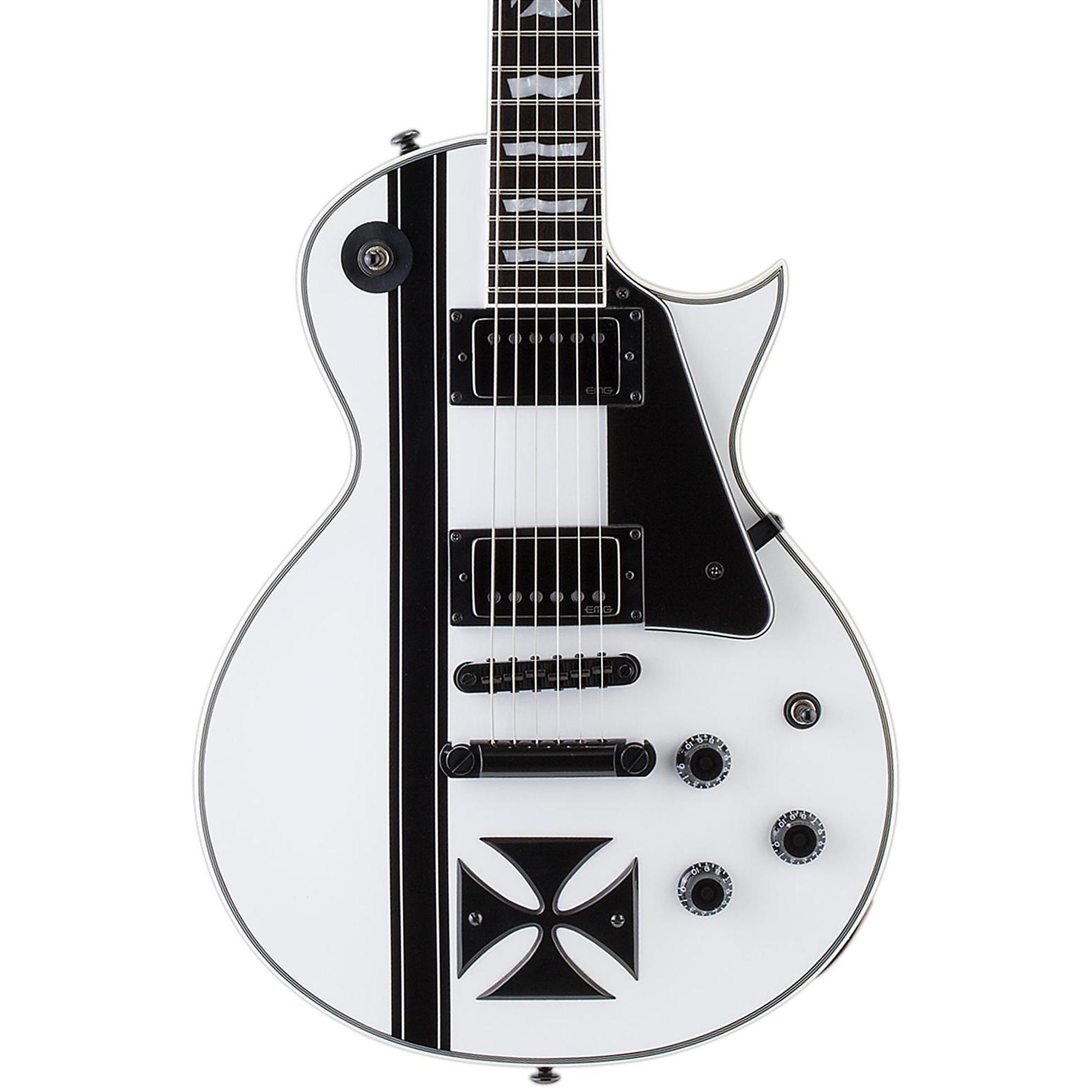 Esp Ltd James Hetfield Signature Iron Cross Electric Guitar Snow White Guitar Center