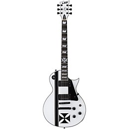 Open Box ESP LTD James Hetfield Signature Iron Cross Electric Guitar Level 2 Snow White 194744274787
