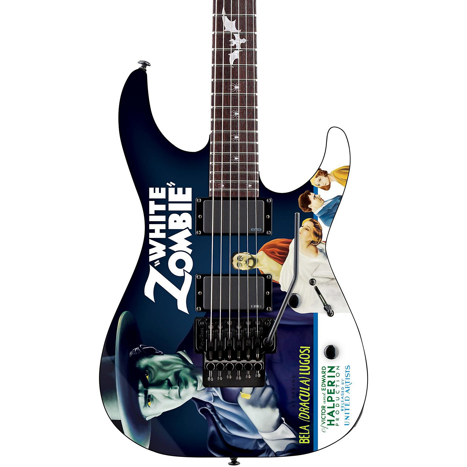 esp ltd kirk hammett white zombie