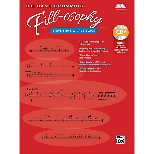 Alfred Big Band Drumming Fill-osophy by Steve fidyk Book & MP3 CD