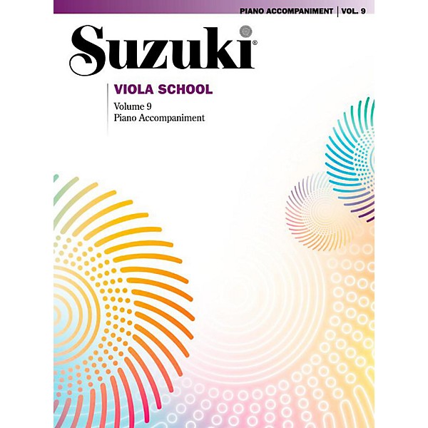 Suzuki Suzuki Viola School Piano Acc. Volume 9 Book