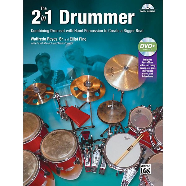 Alfred The 2-in-1 Drummer by Walfredo Reyes Sr Book & DVD