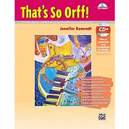 Alfred That's So Orff!  Book & Data CD