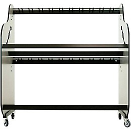 A&S Crafted Products Band Room Double-Stack Guitar Shelf Rack 69.5 x 68.375 x 30.25 in.
