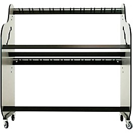 A&S Crafted Products Band Room Double-Stack Guitar Shelf Rack 69.5 x 68.375 x 30.25 in.