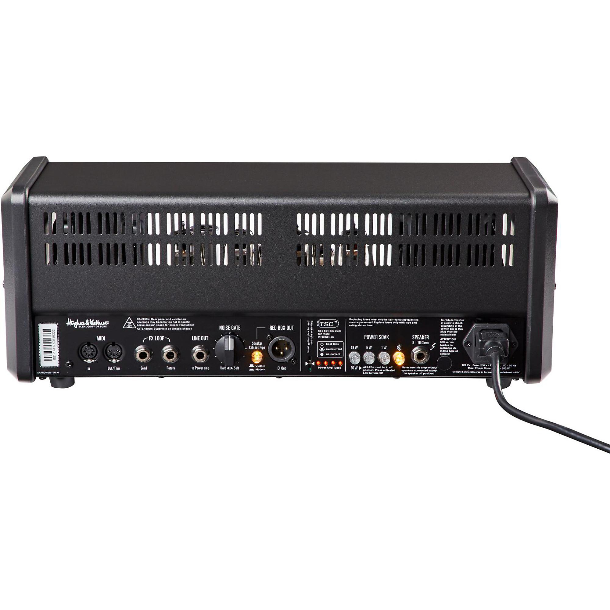 Open Box Hughes & Kettner GrandMeister 36W Tube Guitar Head Black