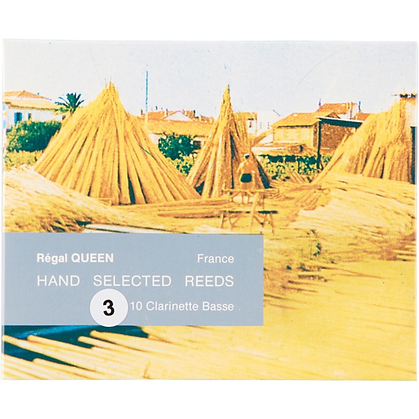 Rigotti Queen Reeds for Bass Clarinet Strength 3.5 Box of 10