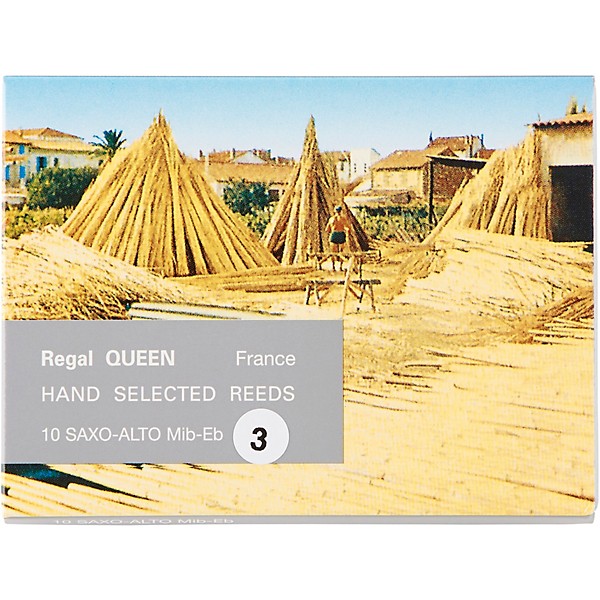 Rigotti Queen Reeds for Alto Saxophone Strength 1.5 Box of 10