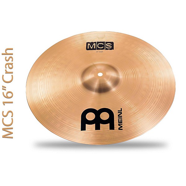 Clearance MEINL MCS 3-Cymbal Set + Free 16 Inch China