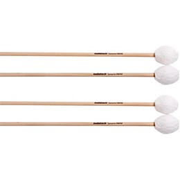 Malletech Concerto Marimba Mallets Set of 4 (2 Matched Pairs) White