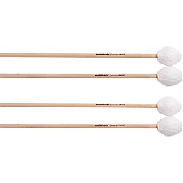 Malletech Concerto Marimba Mallets Set of 4 (2 Matched... Malletech Concerto Marimba Mallets Set of 4 (2 Matched Pairs) White