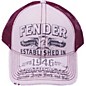 Clearance Fender Strat Trucker Hat White/Cordovan Adjustable