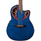 Open Box Ovation Celebrity Elite Plus Acoustic-Electric Guitar Level 2 Quilted Maple, Trans Blue 190839039927 thumbnail