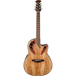 Open Box Ovation Celebrity Elite Plus Acoustic-Electric Guitar Level 2 Spalted Maple 190839141569