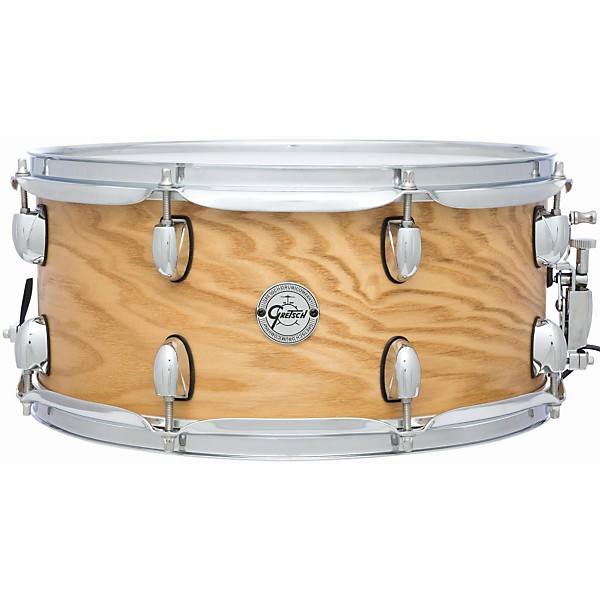 Gretsch Drums Silver Series Ash Snare Drum Satin Natural 6.5x14