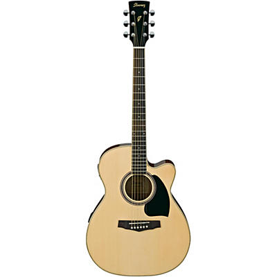 Ibanez Pc15ecent Performance Grand Concert Acoustic-Electric Guitar Natural for sale