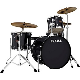TAMA Imperialstar 4-Piece Drum Kit with Cymbals Hairline Black
