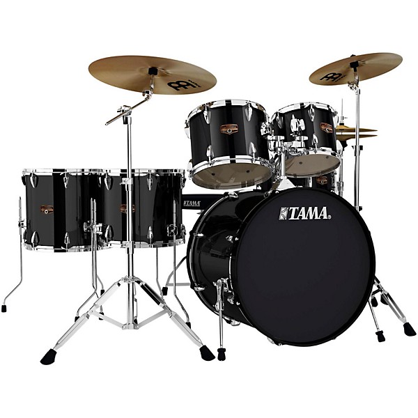 TAMA Imperialstar 6-Piece Drum Set with Cymbals Black