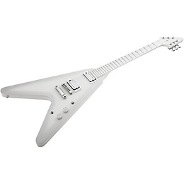 Gibson Brendon Small Metalocalypse Snow Falcon Flying V Electric Guitar Alpine White Gray Burst Maple Fingerboard with White, Chrome Hardware