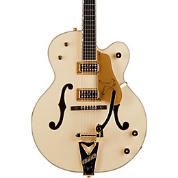 Open Box Gretsch Guitars G6136T-LTV White Falcon Lacquer Finish TV Jones Pickups Level 1 White