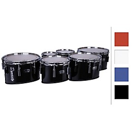 Dynasty Marching Tenor Drums Quad 8/10/12/14" Black 8",10",12",14"