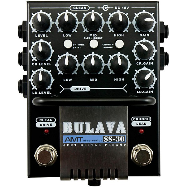 Open Box AMT Electronics SS-30 BULAVA 3-Channel Guitar Preamp Level 1