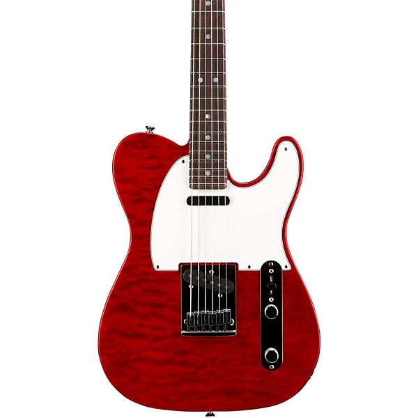 Fender Custom Shop Custom Deluxe Telecaster Electric Guitar with Rosewood Fingerboard Candy Apple Red Rosewood