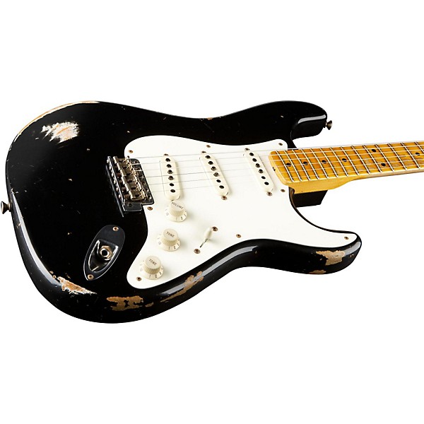 Fender Custom Shop 1956 Stratocaster Heavy Relic Electric Guitar Black