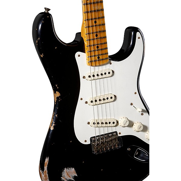 Fender Custom Shop 1956 Stratocaster Heavy Relic Electric Guitar Black