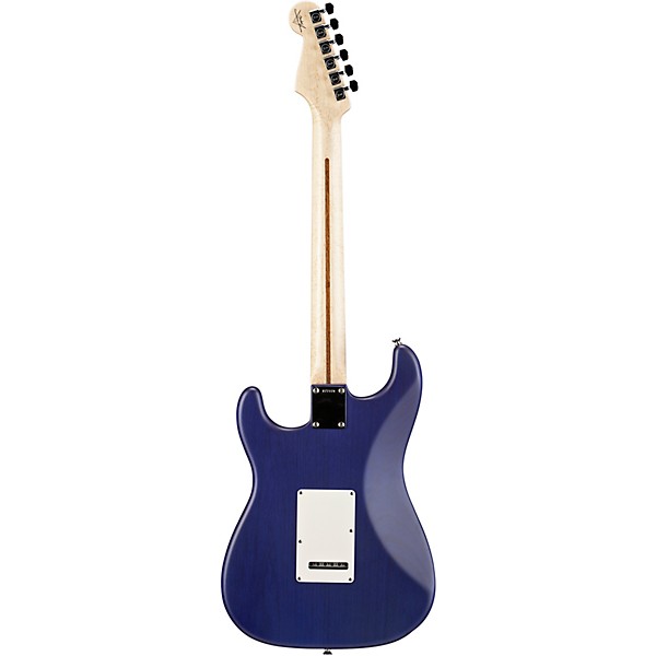 Fender Custom Shop Custom Deluxe Stratocaster Electric Guitar with Maple Fingerboard Transparent Cobalt Blue Maple