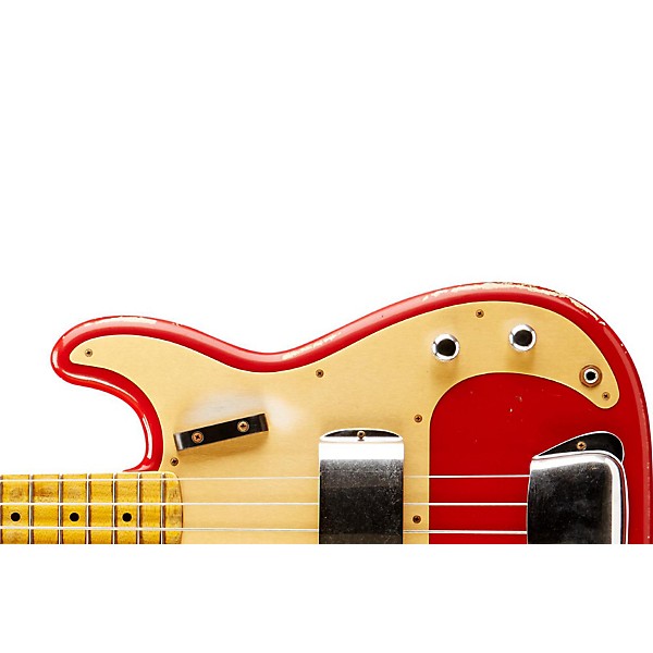 Fender Custom Shop 1957 Precision Bass Heavy Relic Electric Bass Guitar Dakota Red