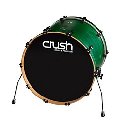 Crush Drums & Percussion Chameleon Ash Bass Drum Satin Transparent Green Lacquer 20x18
