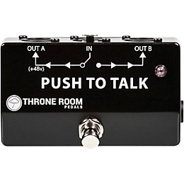 Open Box Throne Room Pedals Push To Talk Box Momentary XLR A/B Switcher Level 1