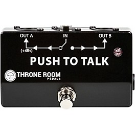 Throne Room Pedals Push To Talk Box Momentary XLR A/B Switcher