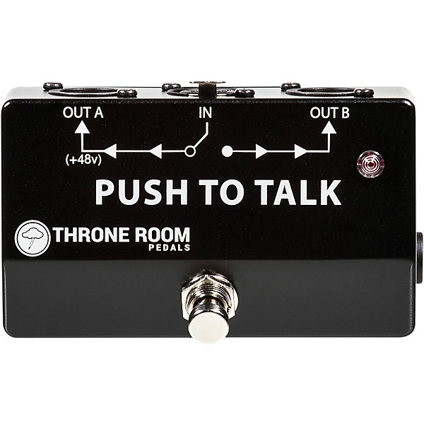 Throne Room Pedals Push To Talk Box Momentary XLR A/B Switcher