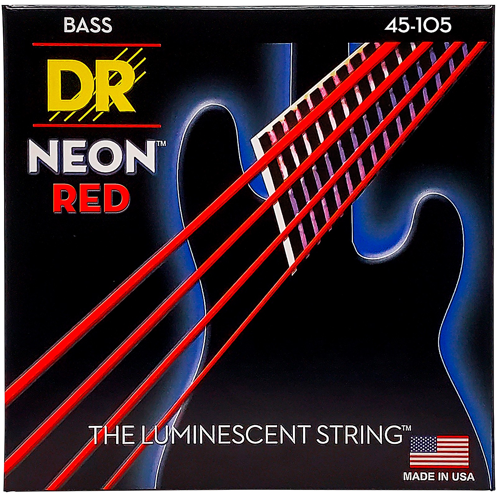 red bass guitar strings