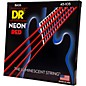 DR Strings Hi-Def NEON Red Coated Medium 4-String (45-105) Bass Guitar Strings